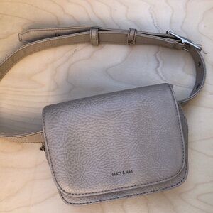 Matt & Nat Textured Gray Crossbody Bag